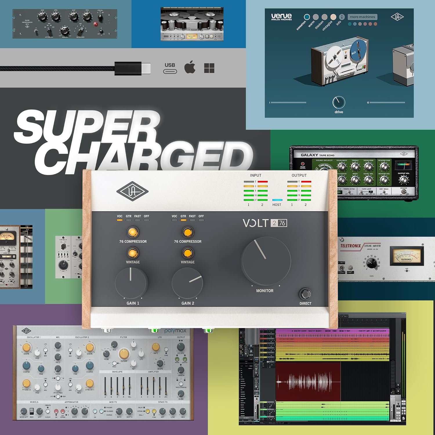 Universal Audio Volt 276 USB Recording Studio Audio Interface