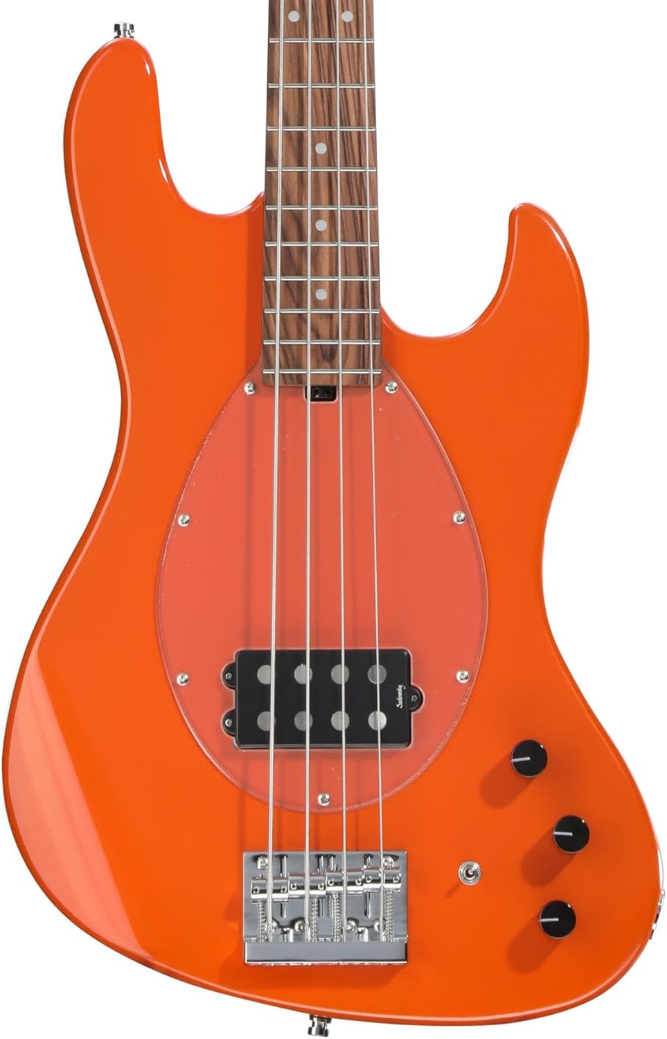 Sadowsky MetroExpress Vintage M Bass Guitar - Solid Candy Apple Orange Metallic, Morado Fingerboard