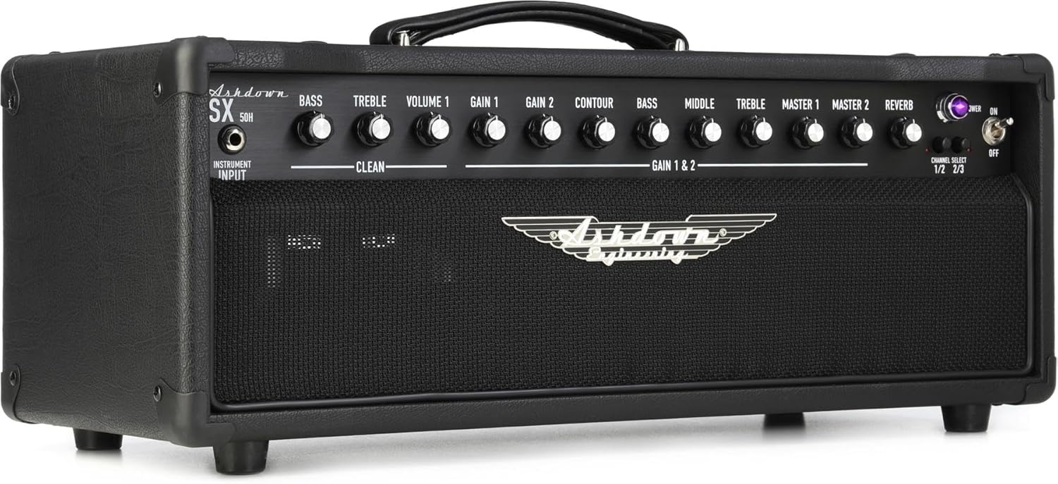 Ashdown SX-50H 50-watt Guitar Tube Amp Head - Black Tolex/Black Grille