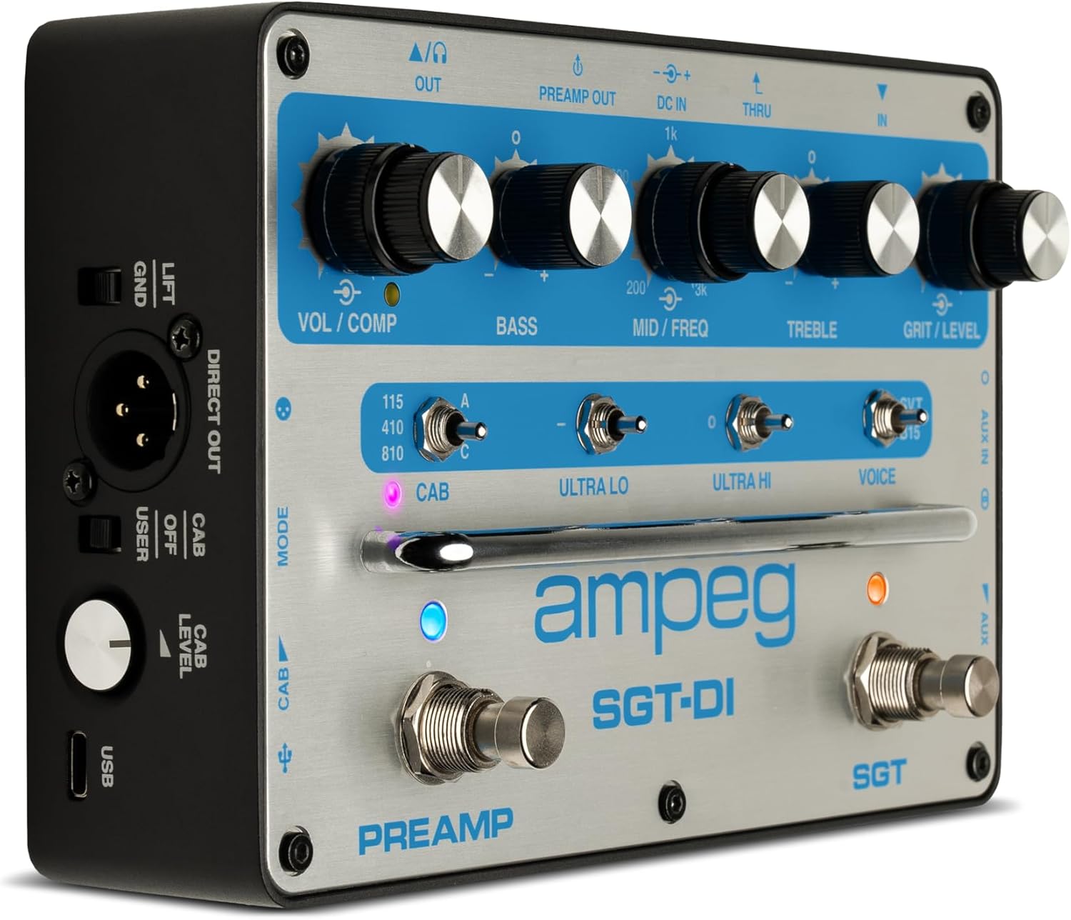 Ampeg SGT-DI Preamp Compressor and DI Blue Line