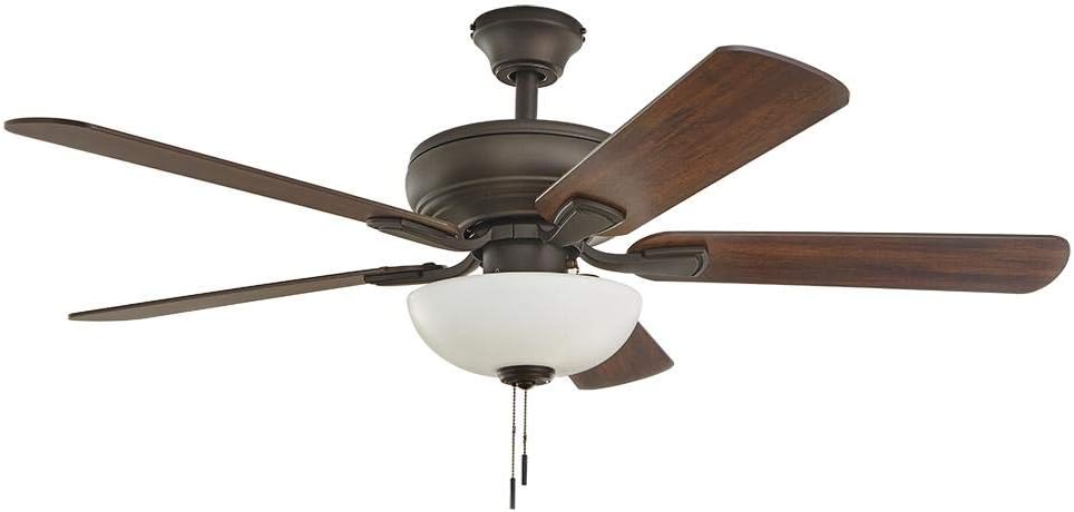 Hampton Bay Rothley II 52 in. Bronze LED Ceiling Fan with Light Kit