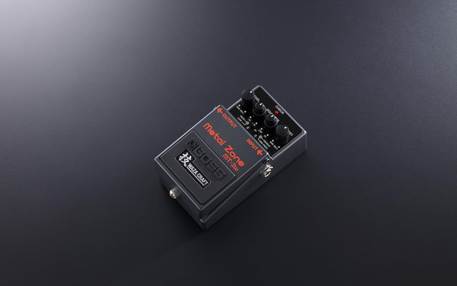 BOSS MT-2W WAZA Craft Metal Zone Guitar Pedal (MT-2W), Black
