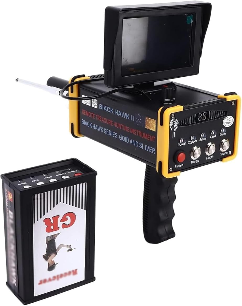 Metal Detector, Large Range Remote Underground Gold Detector High Sensitivity Metal Detector LCD Display, Locator Finder Treasure Scanner