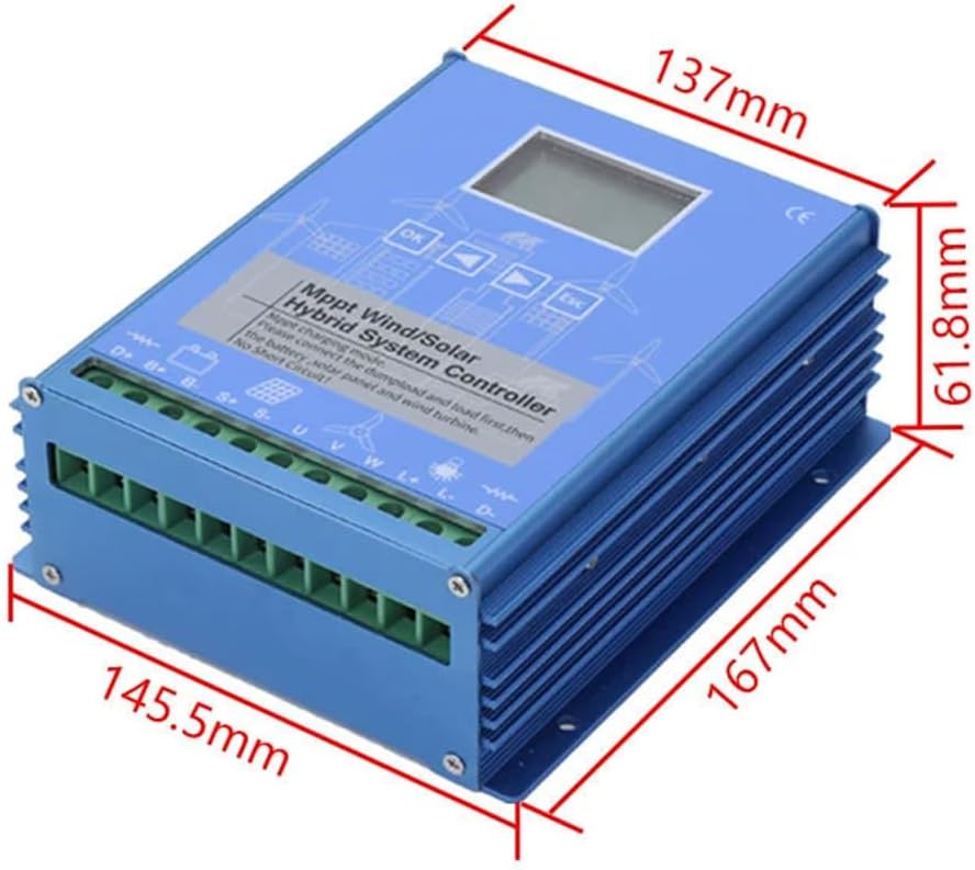 12v,HYZHANHONG High Performance Wind Solar Hybrid System Controller, Intelligent Wind/Solar Hybrid Charge Controller,with Resistor for Versatile Wind Turbine (48V-10000W)