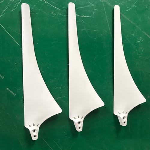 DIY Wind Turbine Blades 3-Pack with Hub & Cover, 580/630mm Accessories for 3-Blade Horizontal Wind Turbines & Small Windmills - Enhance Renewable Energy Projects