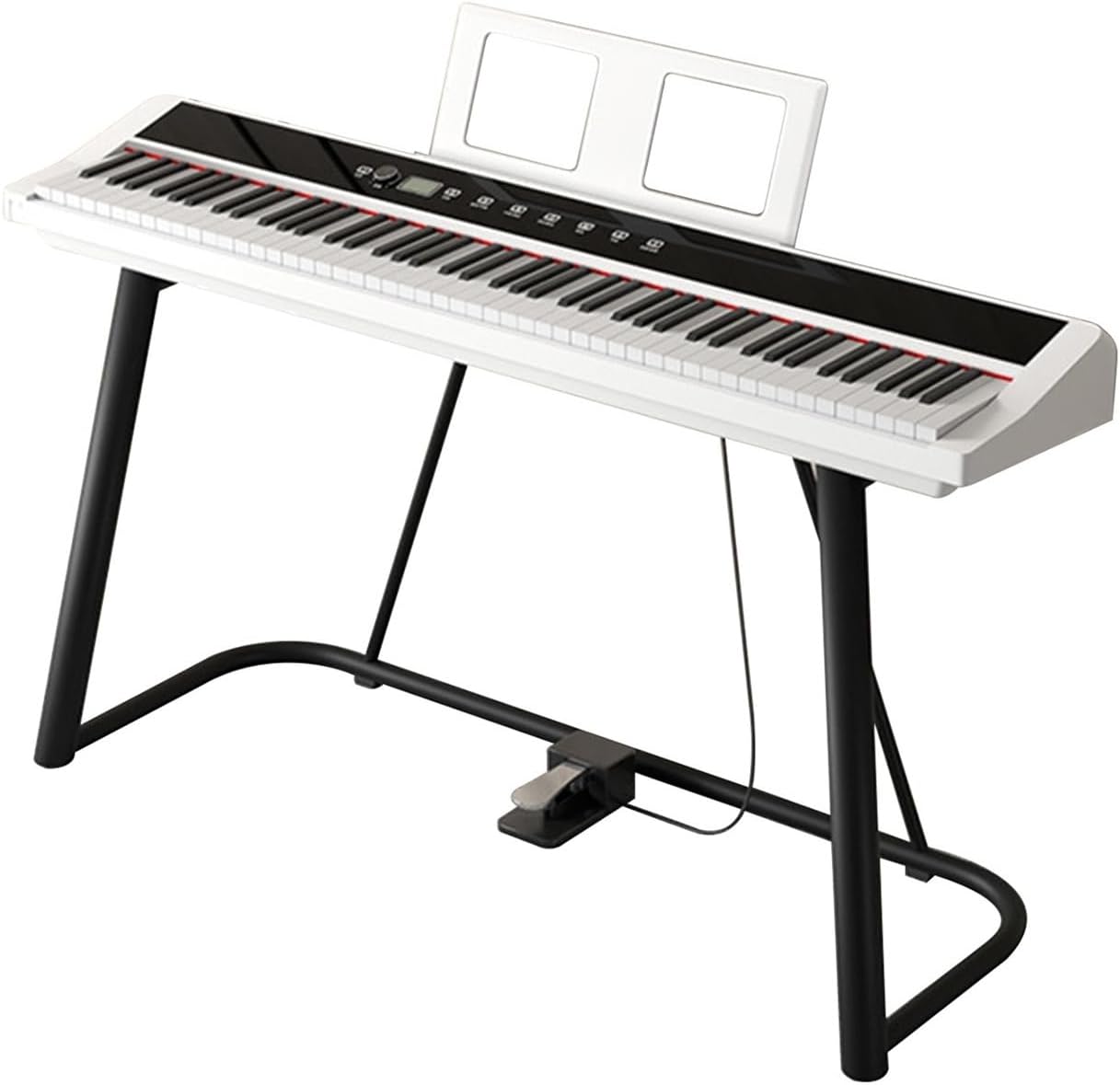 Piano Keyboard 88 Keys Full Size Electric Keyboard Piano With Hammer Action Key Portable Beginner Digital Piano With Stand, Sustain Pedal, Music Sheet