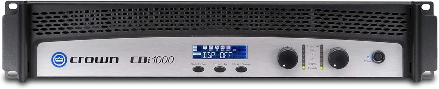 Crown CDi 1000 Two-Channel, 500-Watt @ 4Ω, 70V/140V Power Amplifier
