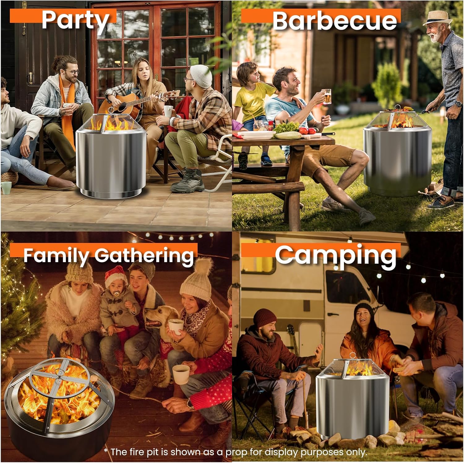 Fire Pit Spark Screen for Solo Stove Bonfire Accessories, 19.5 Inch Spark Shield for Solo Bonfire, Heavy-Duty 304 Stainless Steel Mesh Fire Pit Screen Cover with Removal Tools