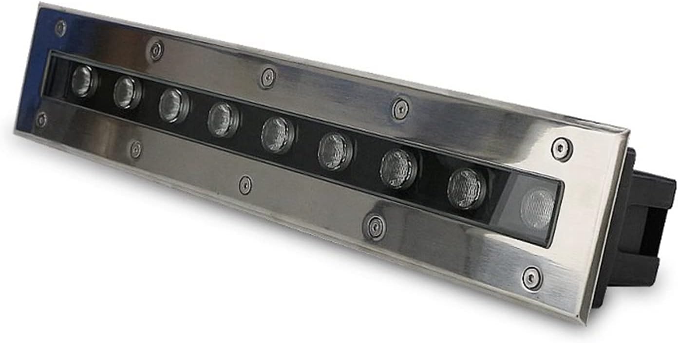 Outdoor Underground Light Long Strip Spotlight IP66 Waterproof LED Garden Buried Light AC85-265V for Driveway Patio Driveway Step Villa Landscape Lighting (Color : Red, Size : 36W)