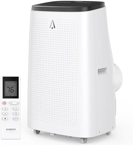 14000 BTU Portable Air Conditioners, 3-In-1 Cooling AC Unit w/Dehumidifier & Fan Mode for Rooms Up to 750 Sq. Ft, Remote Control, Sleep Mode, Low Noise,24H Timer, 3 Speed, Auto Swing for Home