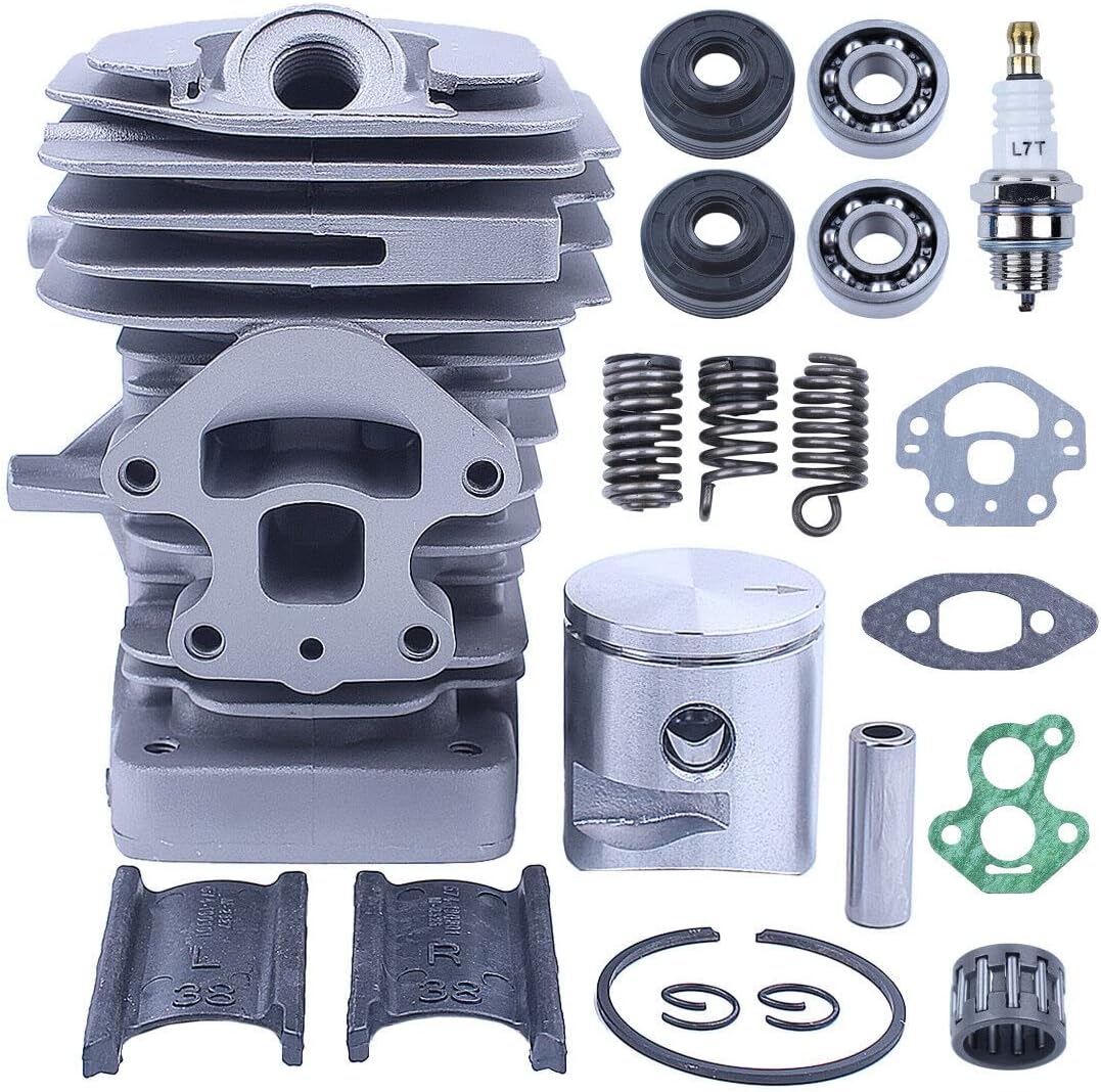 Replace Parts for Machine 39mm Cylinder Piston for Husquarna 235 236 240 Chainsaw Spark Plug Gaskets