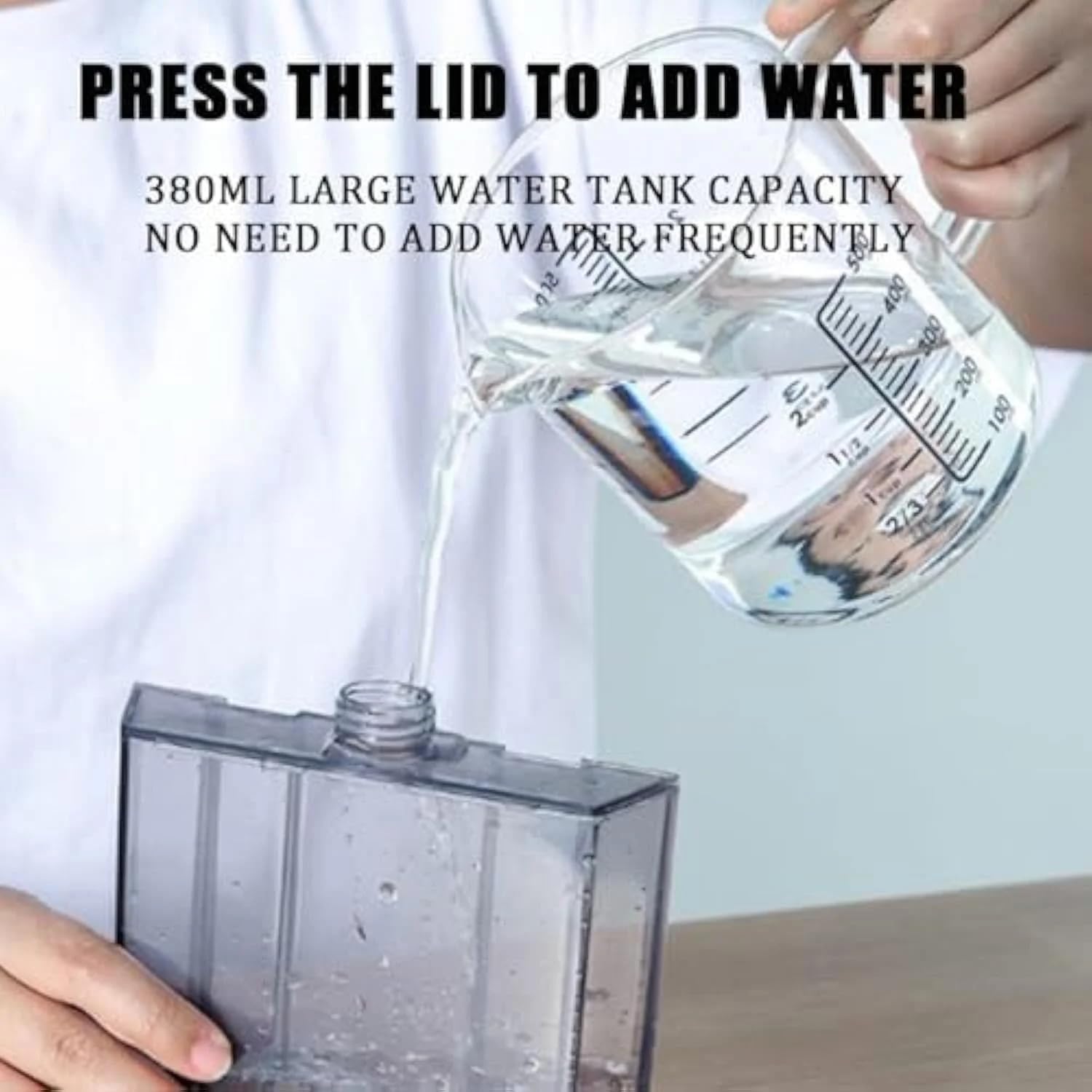 2025 Upgraded Portable Air Conditioner - 4-in-1 AC with Ice Mist Technology, 3 Speeds, 380ml Tank, Ultra-Quiet for Home, Office, Bedroom, Travel (Blue)