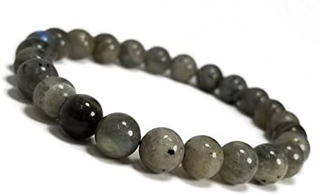 good energy vibes - transformation strength bracelet, labradorite gemstone beads, energy healing yoga meditation chakra stones 8mm