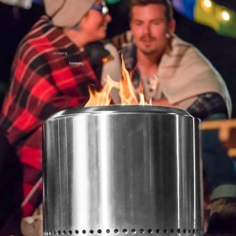 Outdoor Fireplaces Stainless Steel Apartment Bedroom Round Fire Pits Fashion Coffee Shop Villa Barbecue Grill Creative Living Room Heating Stove Fire Pits