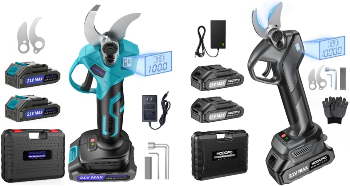 2 Pack MODOFO Electric Pruning Shears 1.4