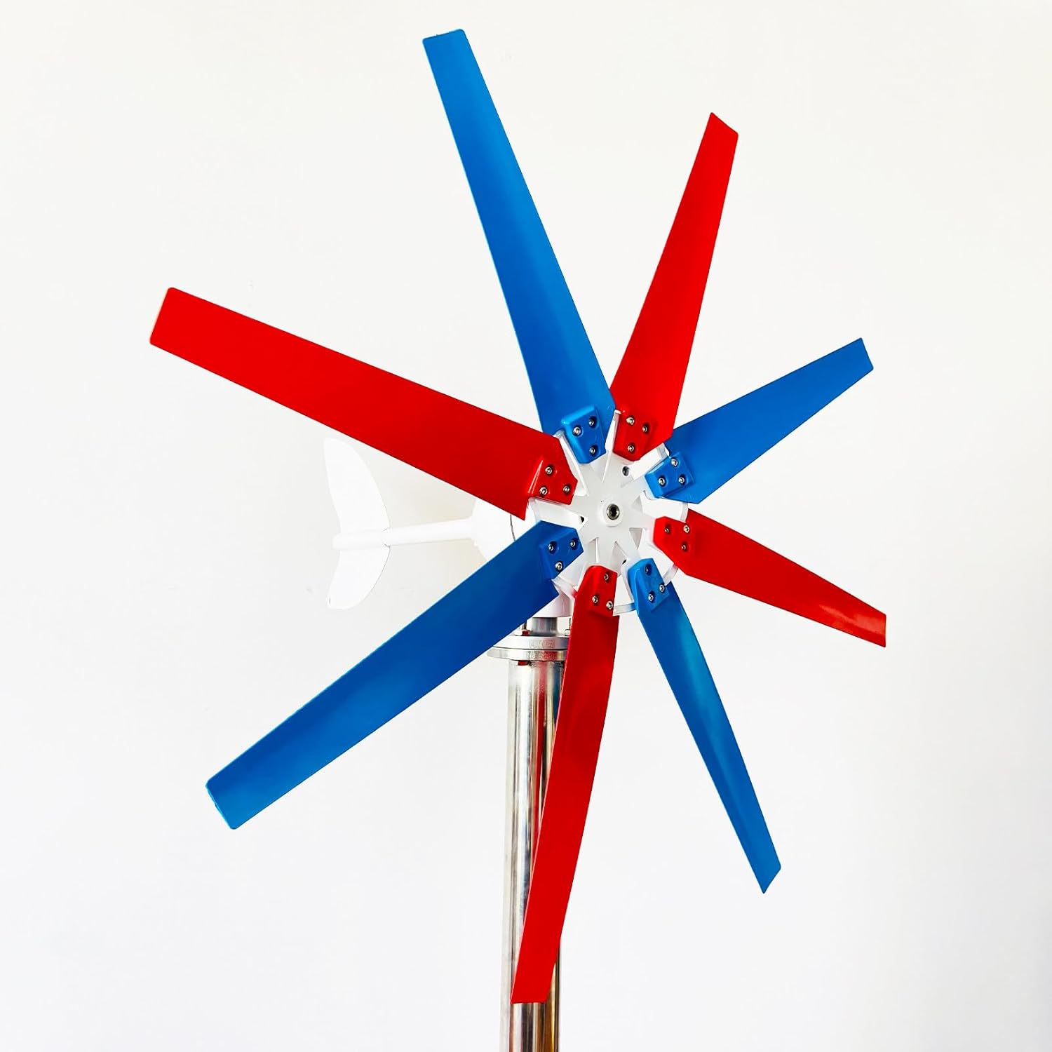 Wind Turbine Generator & Hybrid Solar Wind System, 200/300/400W 12V/24V/48V, 8-Blade Kit with Charge Controller for Home, Farm, RV, Marine Applications 400W