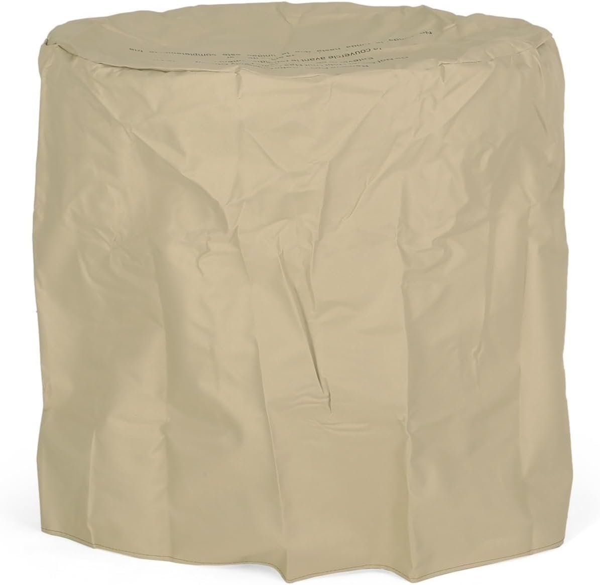 25-Inch Round Propane Fire Pit, 40,000 BTU, MgO Concrete Barrel Design with Lava Rocks, Outdoor Patio Heater for Garden, Deck, or Backyard, No Assembly Required, Propane fire Pit, Outdoor fire Pit