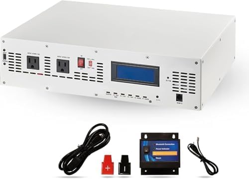 1500 Watt Pure Sine Wave Hybrid Inverter 12V DC, 100V/120V AC with in-Built Solar MPPT Charge Controller, Intelligent MCU, Power Inverters for Home, RV, Truck, Off-Grid Solar Power, AC to DC