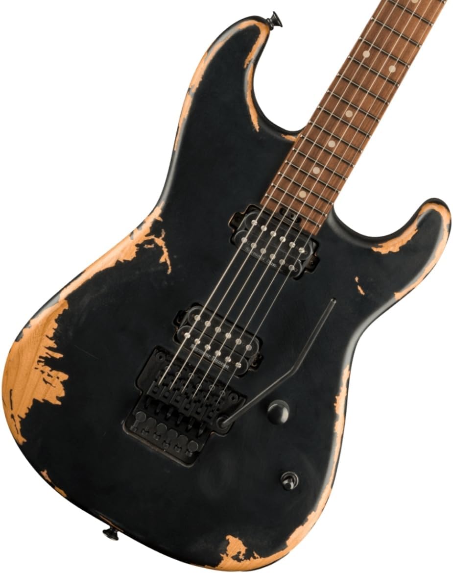 Charvel Pro-Mod Relic San Dimas Style 1 HH FR PF Electric Guitar - Weathered Black