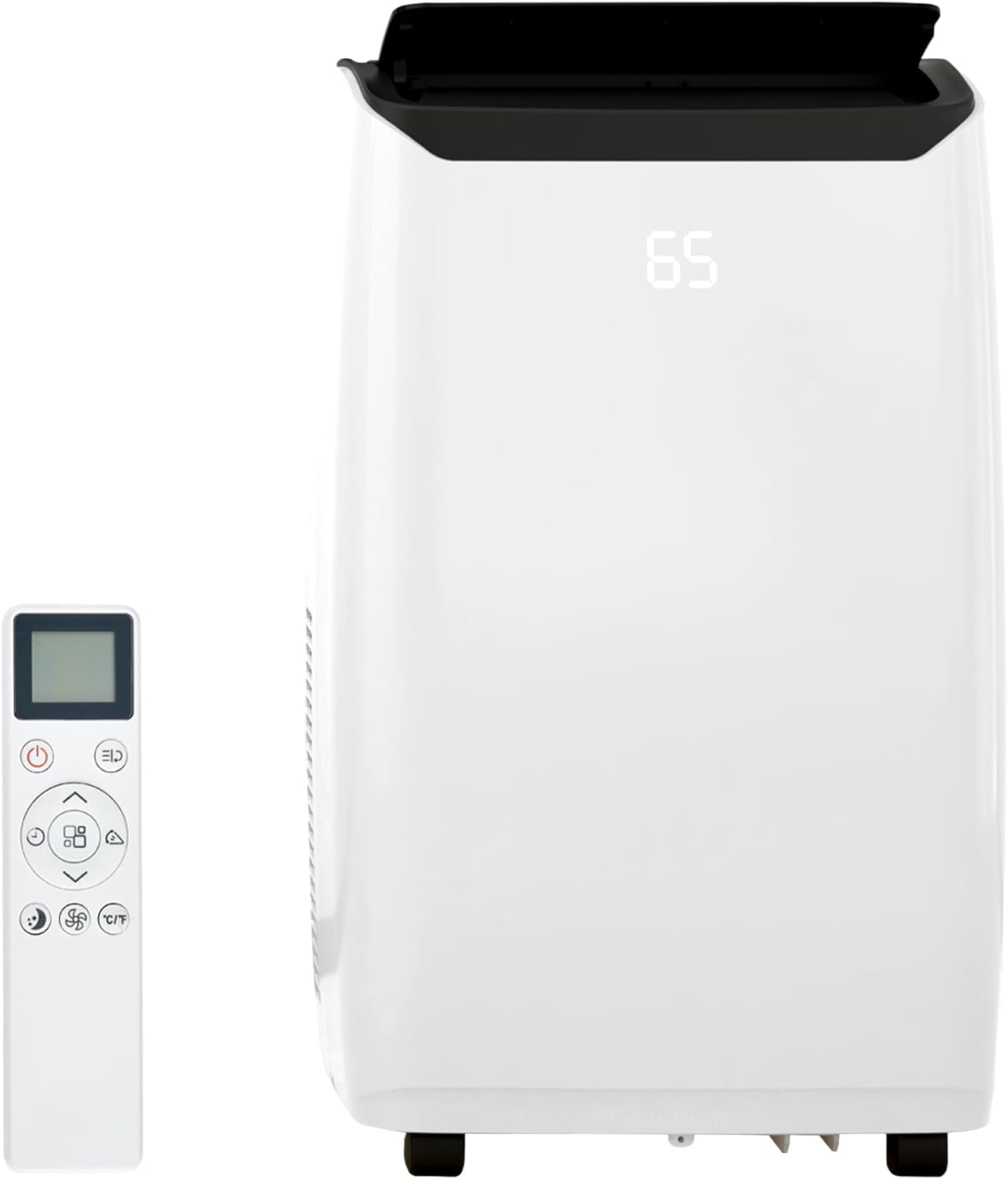 14,000 BTU Portable Air Conditioner,Cools Up to 750 Sq.Ft,4-In-1 Portable AC Unit with Remote Control,Smart & Sleep Mode,24H Timer,Black Top Cover