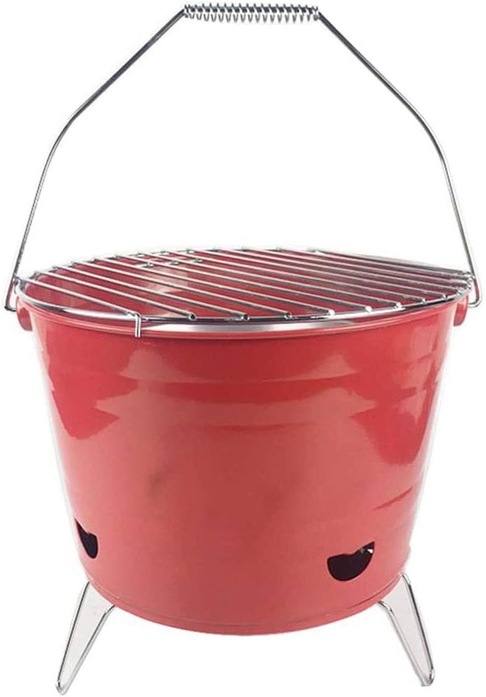 Wood Burning Fire Pit Outdoor Patio Campfire Backyard Fireplace,Round Steel Deep Bowl Fire Pit, 10 inch,