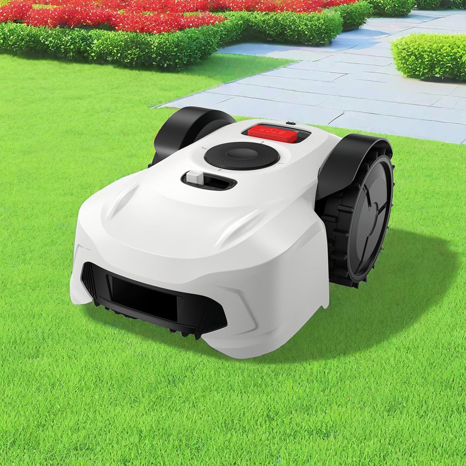 No Boundary Wire Robotic Lawn Mower for a Perfectly maintained Lawn. Easy Setup and installationRTK+Vision Mapping, AI Obstacle Avoidance, UP to 0.78 Acre, APP Control