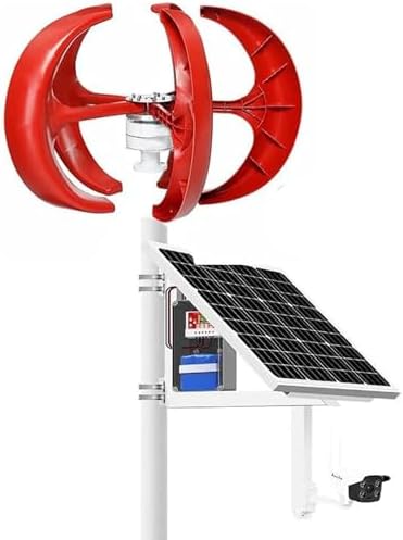 5000W Wind Turbine Generator Kit for Home Use - Horizontal Blades with Controller, 12V/24V/48V DC Power Solution, Efficient Off-Grid Battery Charging System