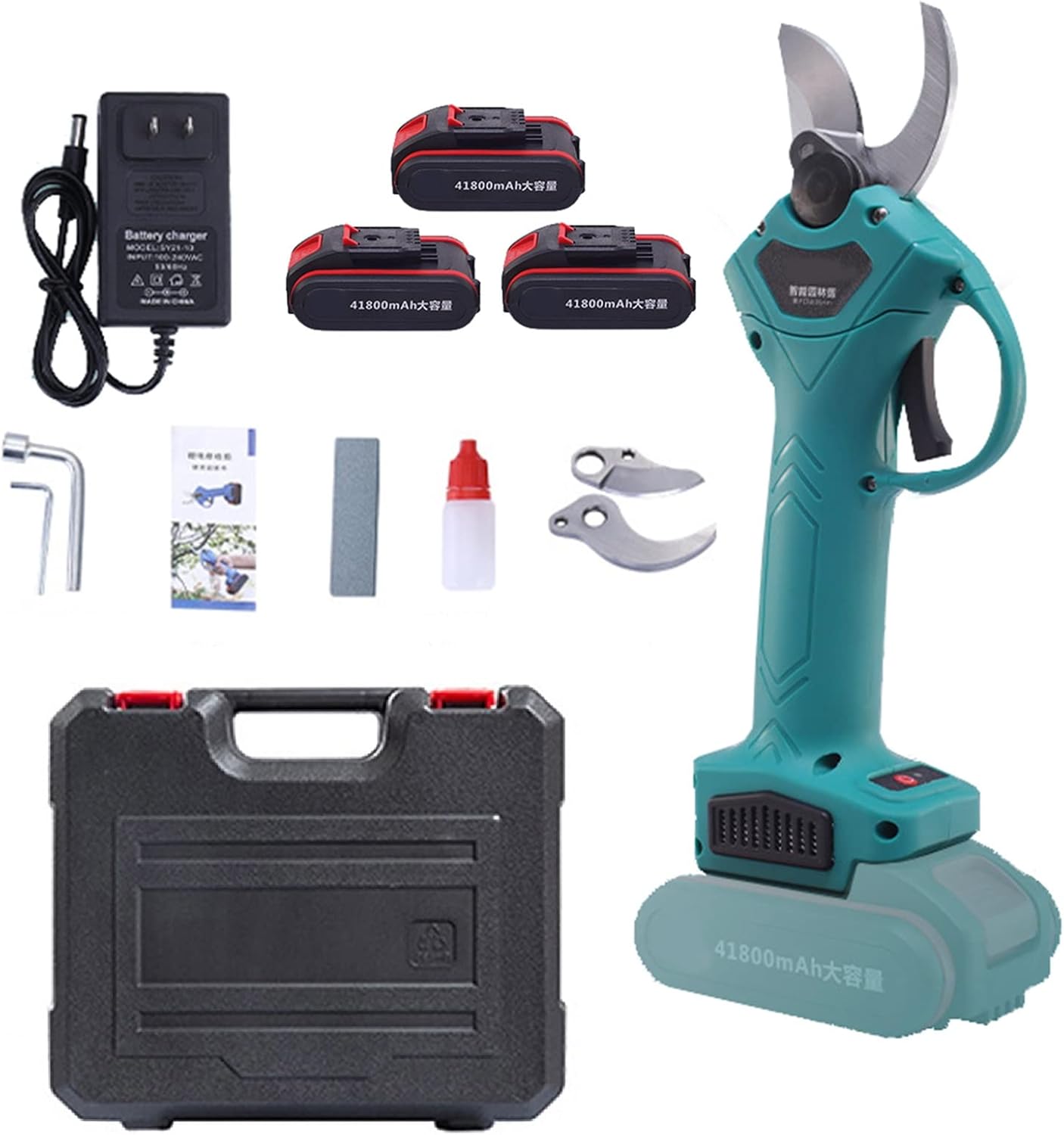 Professional Cordless Electric Pruning Shears, Rechargeable Lithium Battery Powered Tree Branch Pruner Scissors, 30MM (1.2 Inch) Cutting Diameter, Power Shears for Bushes, Tree Branch, Limb