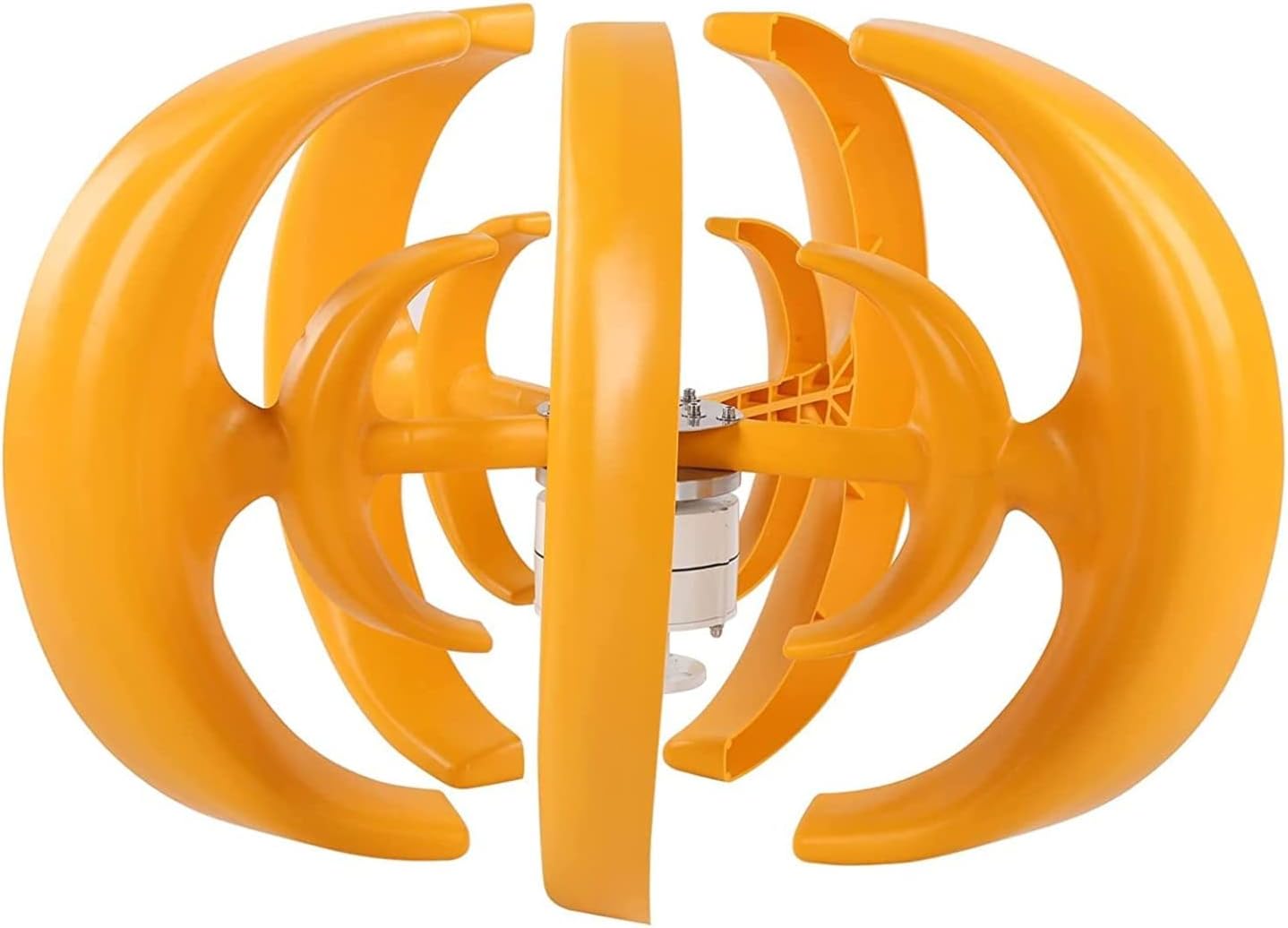 LiuSj JUnSt Low Speed Rotation Wind Turbine,12000W 12V 24V 48V 5 Blades with Controller Vertical AC Home Use Turbina for Home Boat Streetlight Roof (Yellow)