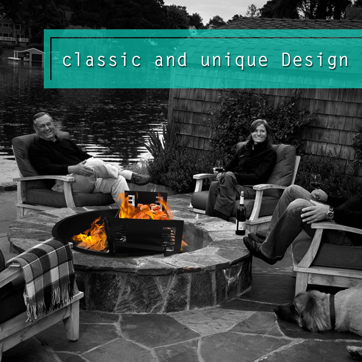 Wood Burning Fire Pits for Outside - Alloy Steel 31