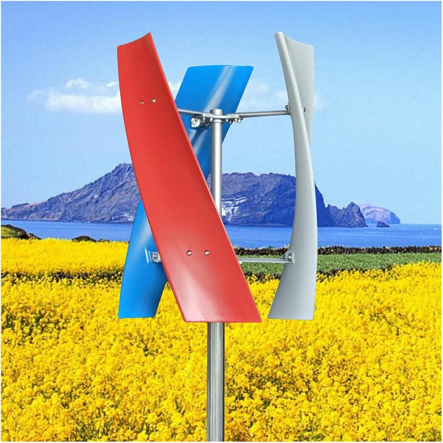 Wind Turbines, 400W 3 Blades High Strength Fiberglass Wings Vertical Wind Turbine nerator Permanent Magnet Without Core