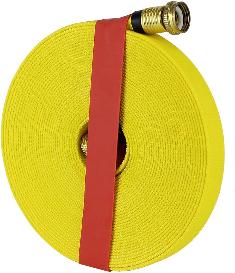 Garden Lay Flat Hose - Forestry Hose - (Garden Hose Couplings) - Service Pressure - 300 PSI (3/4