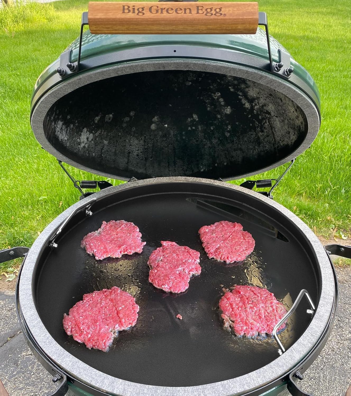 Full Size Griddle for Big Green Egg Large, Flat Top Griddle for Vision Grill VGKSS-CC2, B-11N1A1-Y2A Kamado Joe Classic, Fits Other 18 inch Kamado Charcoal Grills Accessories