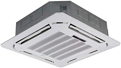 Klimaire 18,000 BTU Light Commercial Ceiling Cassette Inverter Heat Pump System with Installation Kit and Wall Mounting Bracket (208-230V)