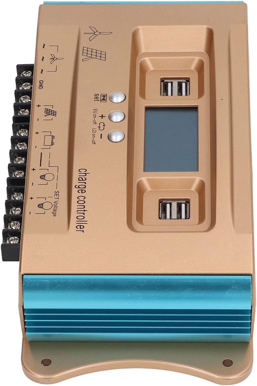 MPPT Solar Charge Controller for RVs with Multi Protection Features Supports 12V 24V 36V 48V 60V Systems (100A)
