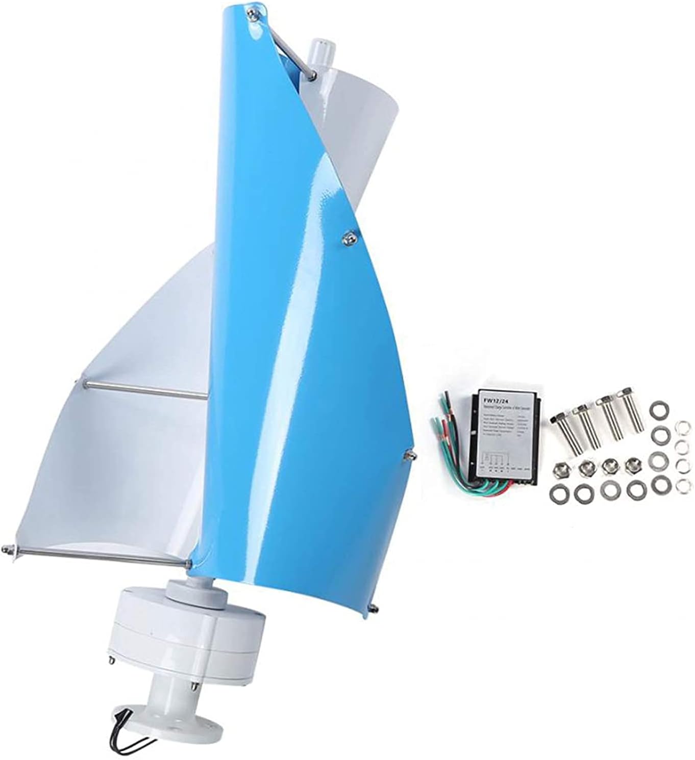 Wind Generator,Spiral Vertical-Shaft Medium Voltage 8000W Wind Turbine Generator Windmill