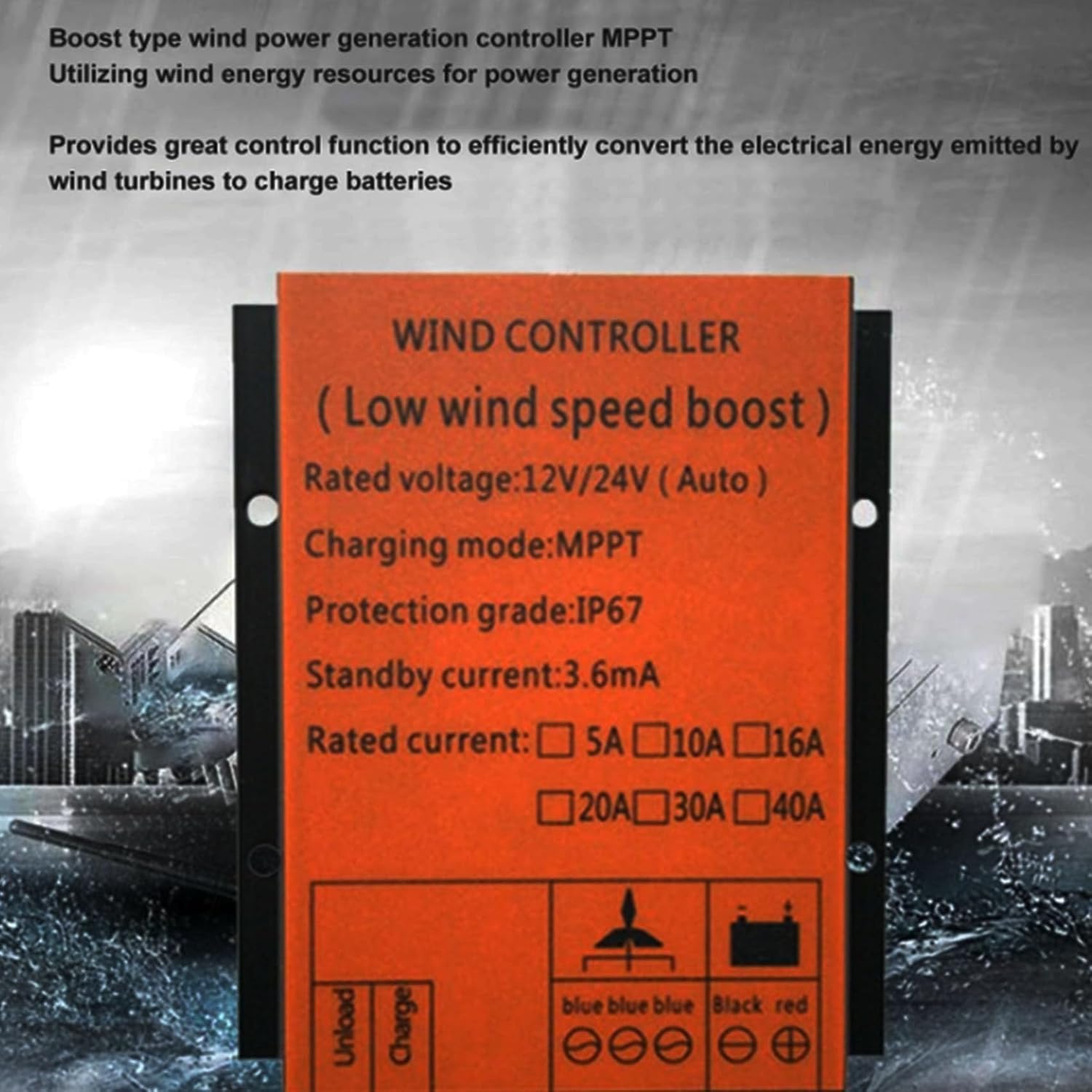 Wind Turbine Generator Controller 6000W Three Phase Low Wind Speed ​​Voltage Regulator Charge Controller