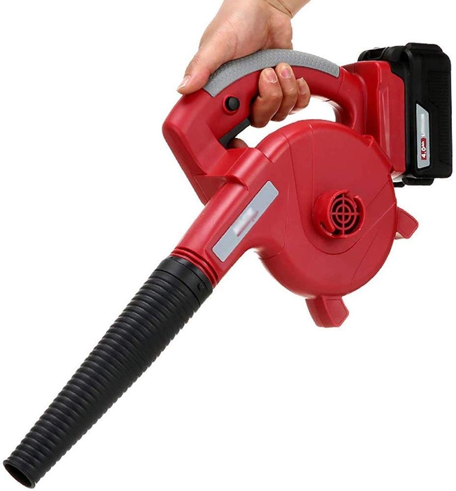 Convenient 2-in-1 Garden Blower, Electric Leaf Blower and Vacuum & Shredder Lightweight Stepless Speed Change (Color : 4.0Ah, Size : 1×Battery) TDF (4.0ah 2×Battery)