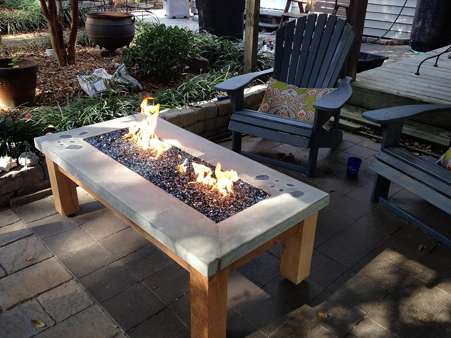 EasyFirePits Pre-Plumbed Natural Gas/Propane Fire Pit Linear T-Burner Pan & Full Combo Connection Kit (52.00, 48