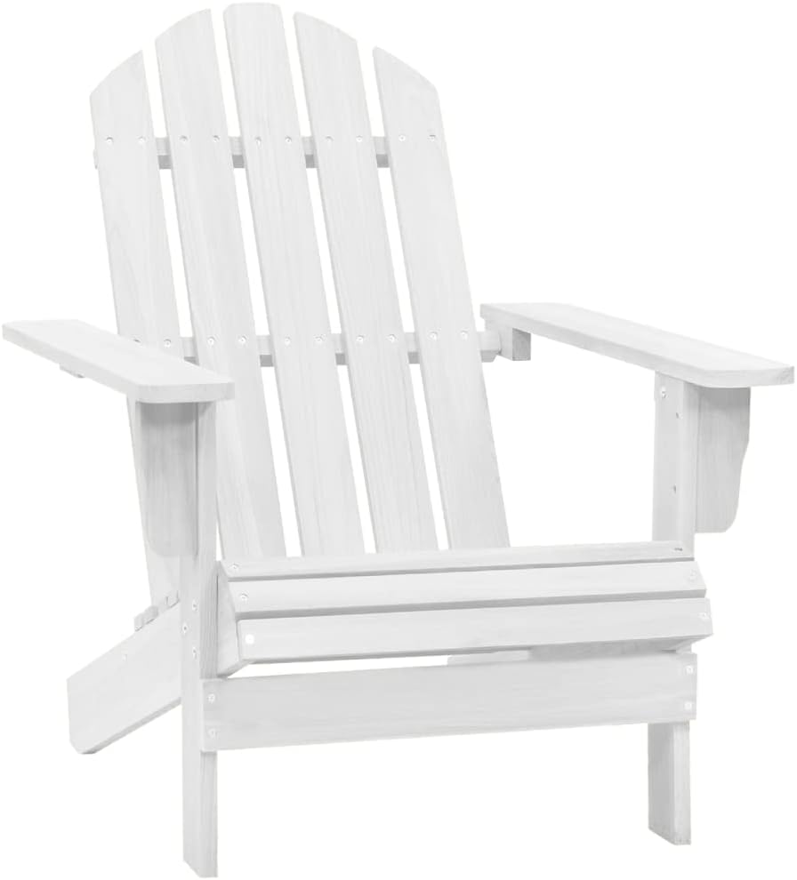 Patio Chair Wood White,Vintage Solid Hardwood Armchair: A Timeless Addition to Your Outdoor Living Space Outdoor Furniture, Outdoor Chairs, 1