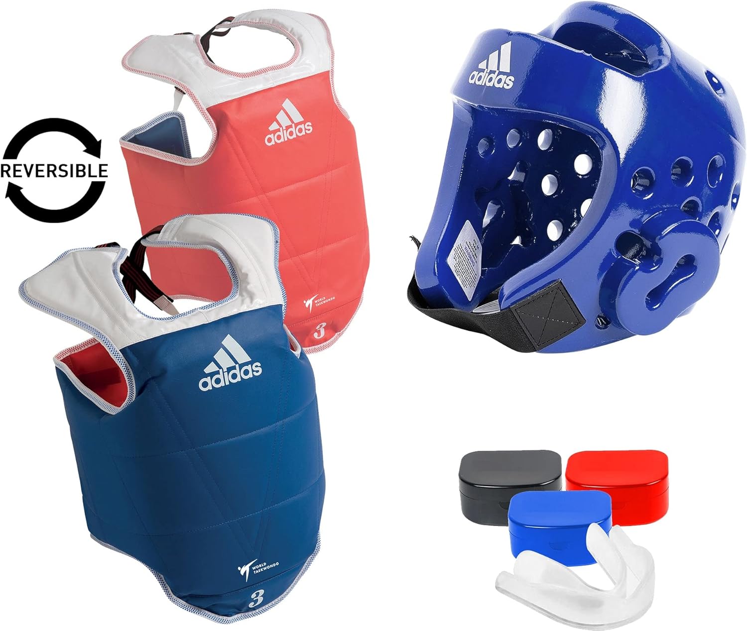adidas Taekwondo Custom Ultimate Sparring Gear Set w/Optional Accessories - Blue
