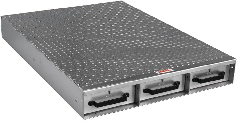 Jobox 1403980 3-Drawer Long Floor Heavy-Duty Aluminum Drawer Storage - (36