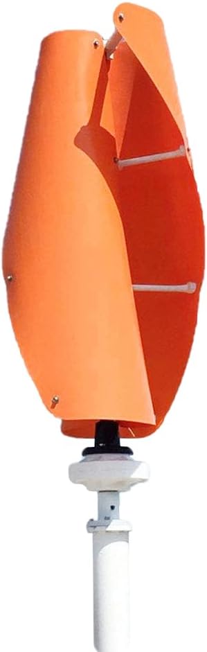 High Efficiency 800W Vertical Wind Turbine Permanent Magnet Generator 12V 24V 48V 3 Phase Coreless Wind Power (White, 48V with Controller)