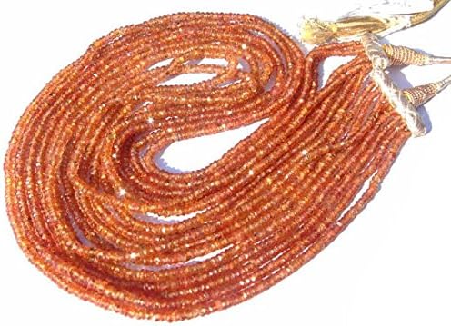 sapphire multi strand necklace - 8 strnads finest songea sapphire micro faceted rondelle beads 17-19