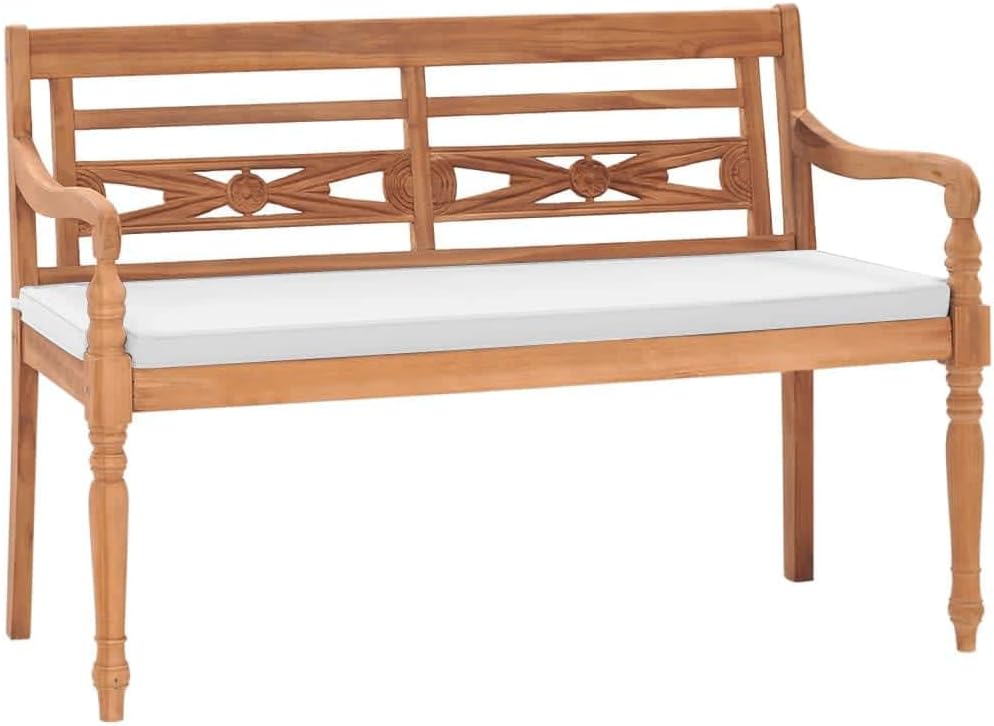 Patio Benches Batavia Bench with Cushions 47.2