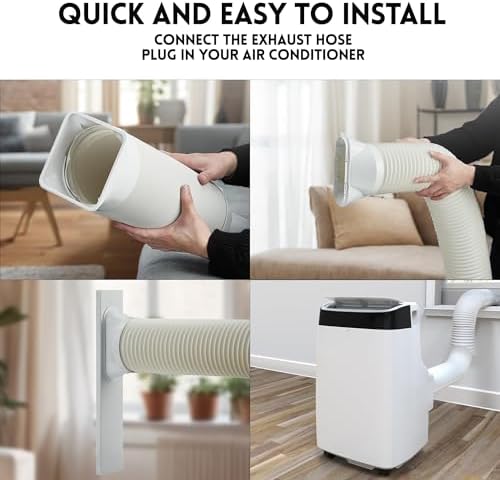 10000 BTU Portable Air Conditioner with Remote Control/24H Timer/Window Venting Kit,3 in 1 Portable AC,Cooling,Dehumidifier,Fan Cooling Up to 450 sq.ft.for Bedroom, Living Room,Office