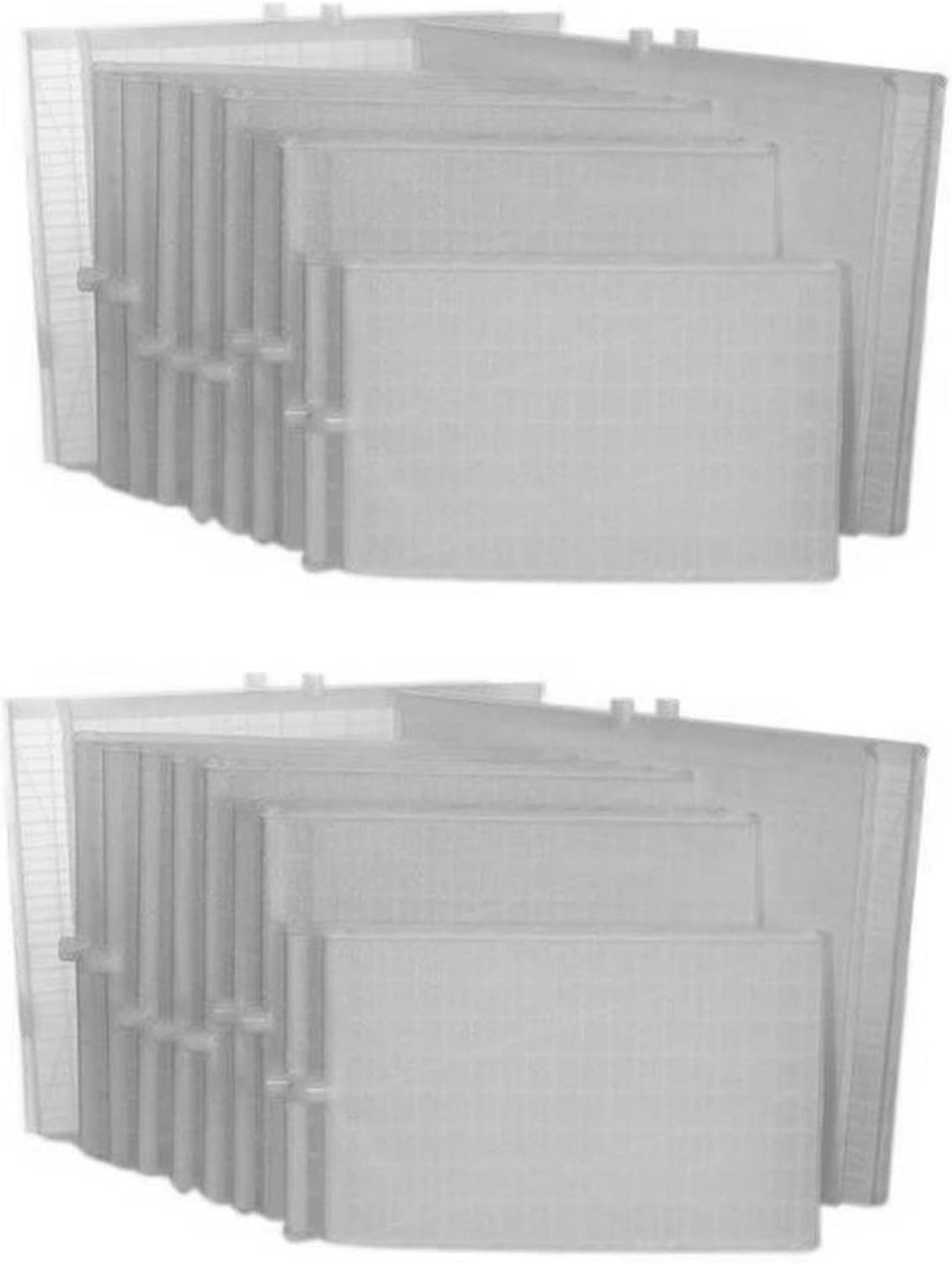 Unicel FS-3053 Rectangular DE Grid Replacement Swimming Pool Filters with Top Exit Port, 2 Full Sets Compatible with Sta-Rite
