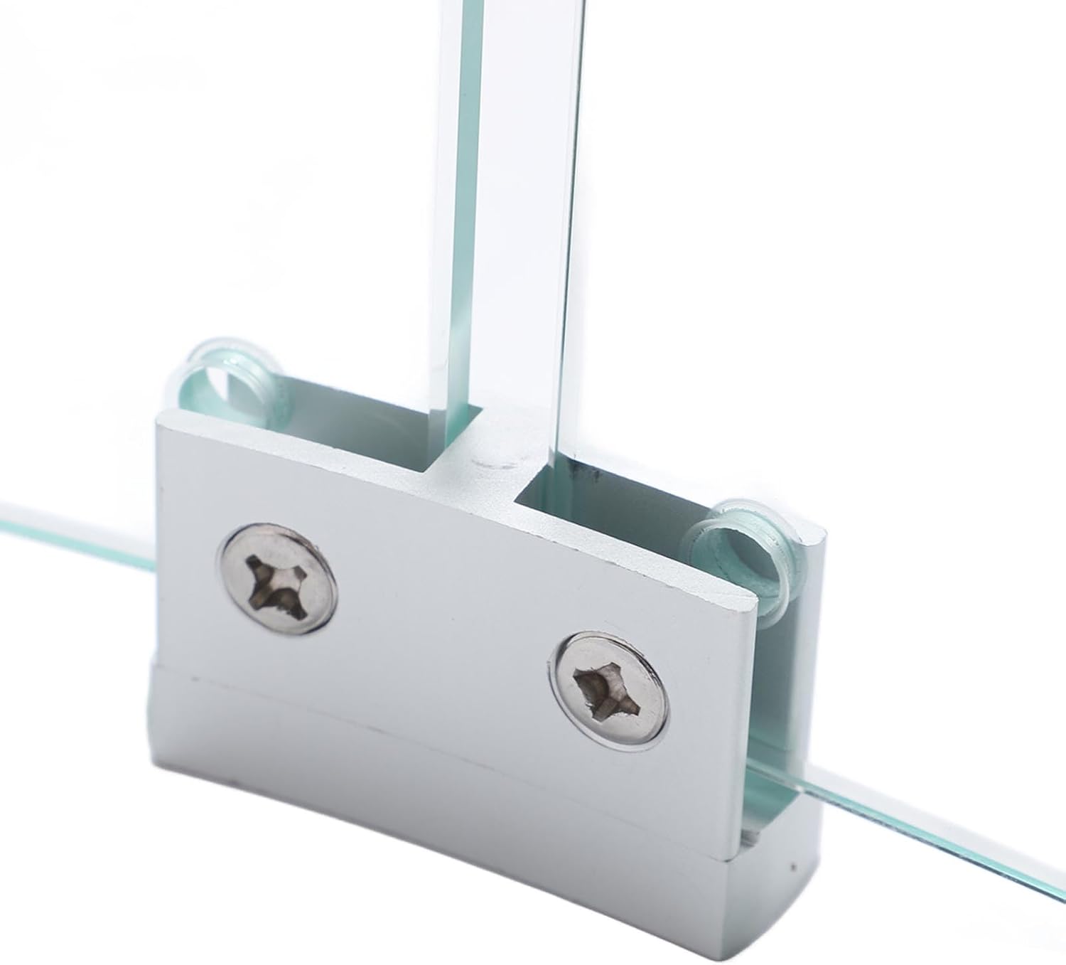 GOTOTOP Fire Pit Guard Round Tempered Glass Flame Windscreen, Clear Round Fire Pit Wind Guard 650mm Diameter 6mm Thickness, 4 Panels with 12 Clips