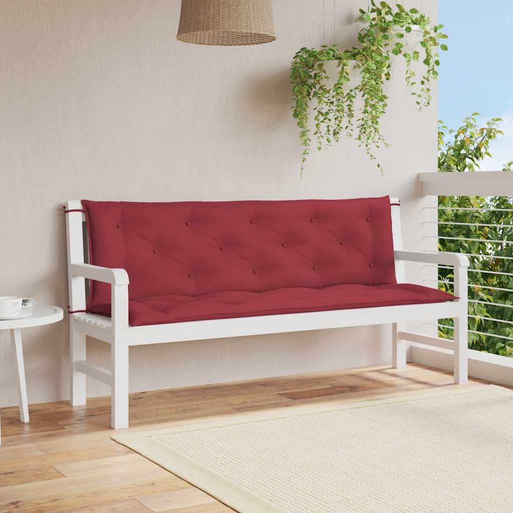 Garden Bench Cushion Wine Red 59.1