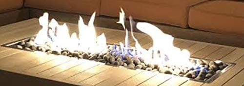 EasyFirePits Pre-Plumbed Natural Gas/Propane Fire Pit Linear T-Burner Pan & Full Combo Connection Kit (52.00, 48